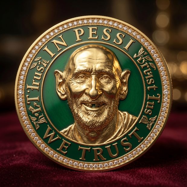 Antique Gold edition PESSIVS MAXIMVS coin
