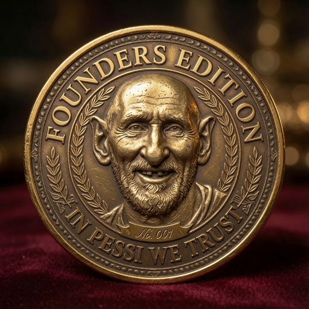 Founder's Edition PESSIVS MAXIMVS coin